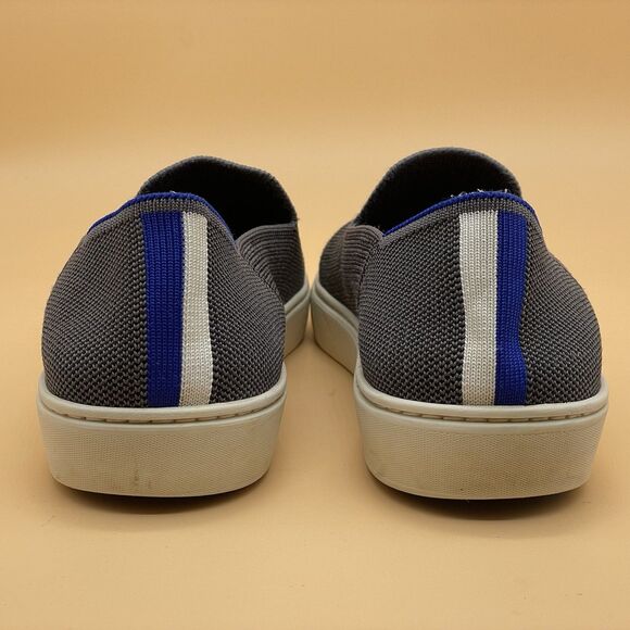 Rothy's The Original Slip On Sneaker Women’s 8.5 Athletic Boat Shoe Blue Stripe - Picture 6 of 16